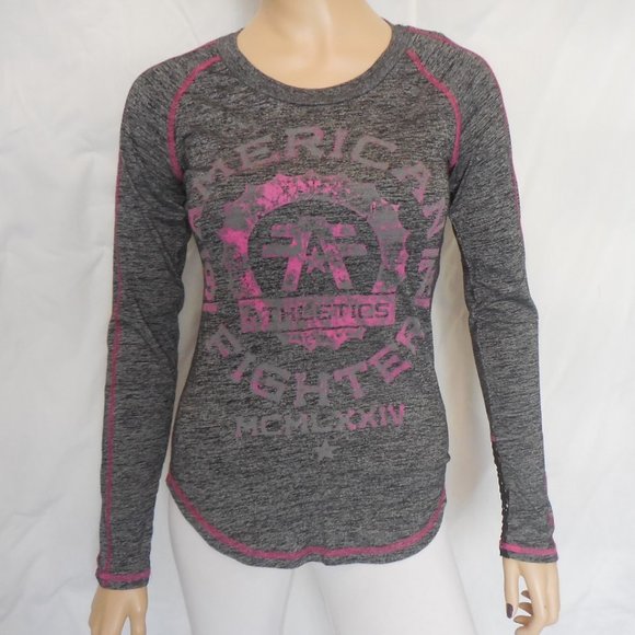 American Fighter T-Shirt Gray Graphic Size XS - Picture 1 of 9